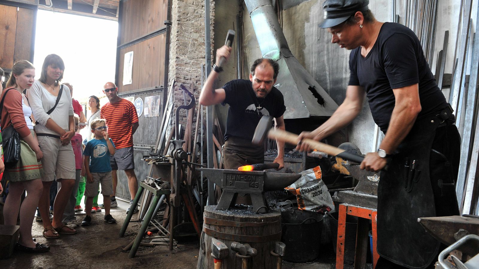 Una de las demostraciones de los artesanos, en una edición pasada.