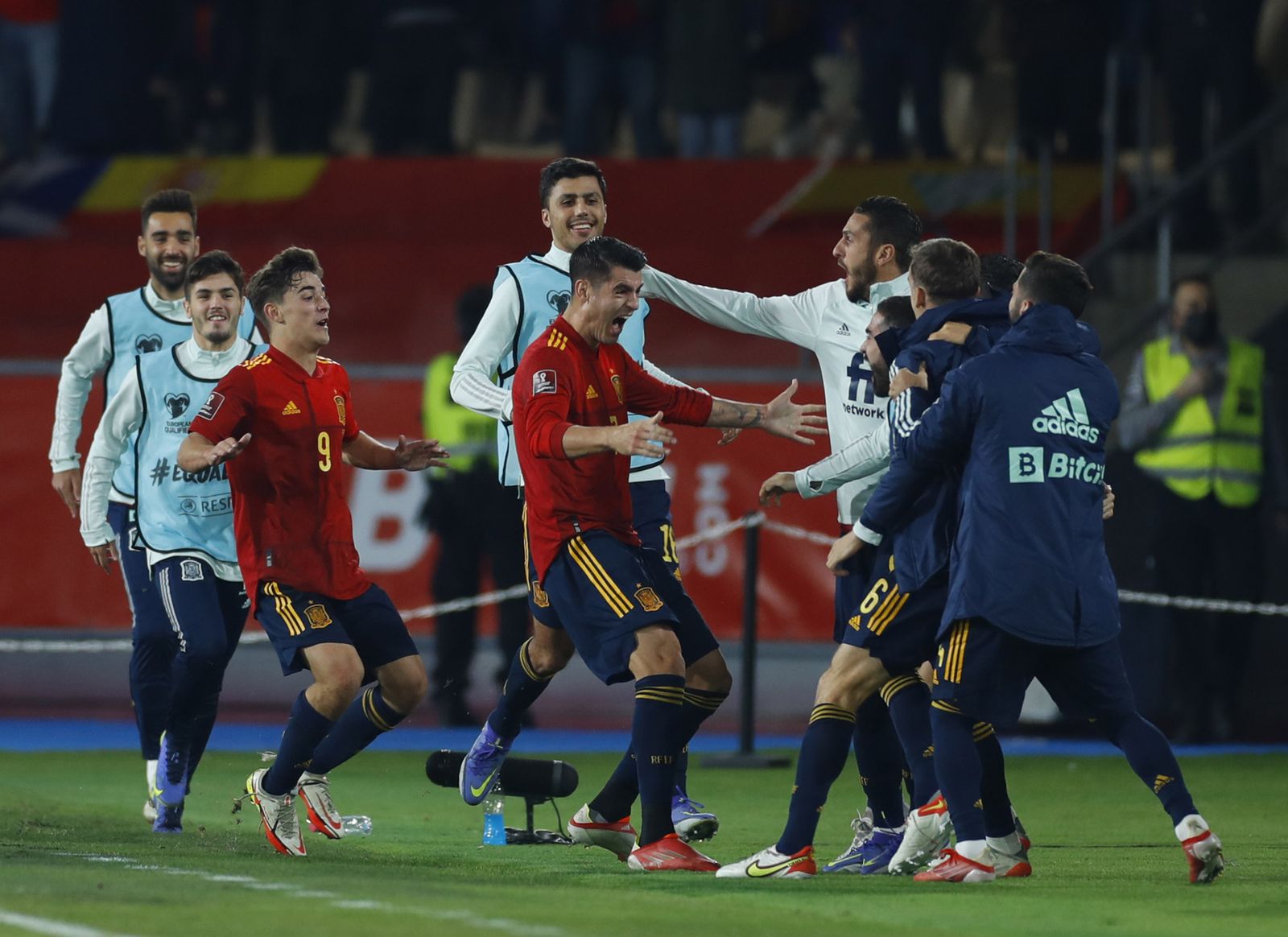 Las imágenes del España-Suecia