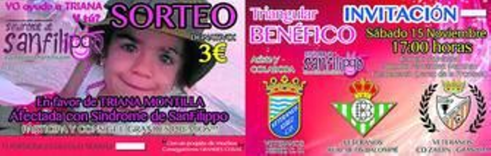 Las papeletas para los sorteos y las entradas ya están a disposición de todos los que quieran colaborar con la niña Triana Montilla.