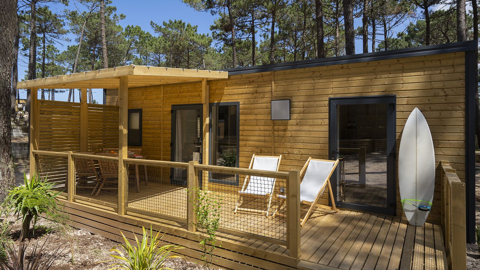 Los 'bungalows' de Ohai Nazaré cuentan con todo tipo de comodidades para la familia.