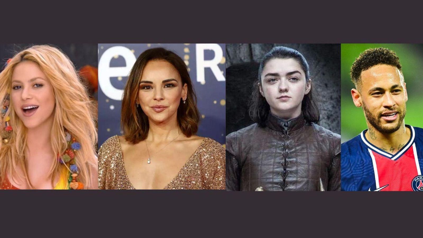 Shakira, Chenoa, Arya y Neymar