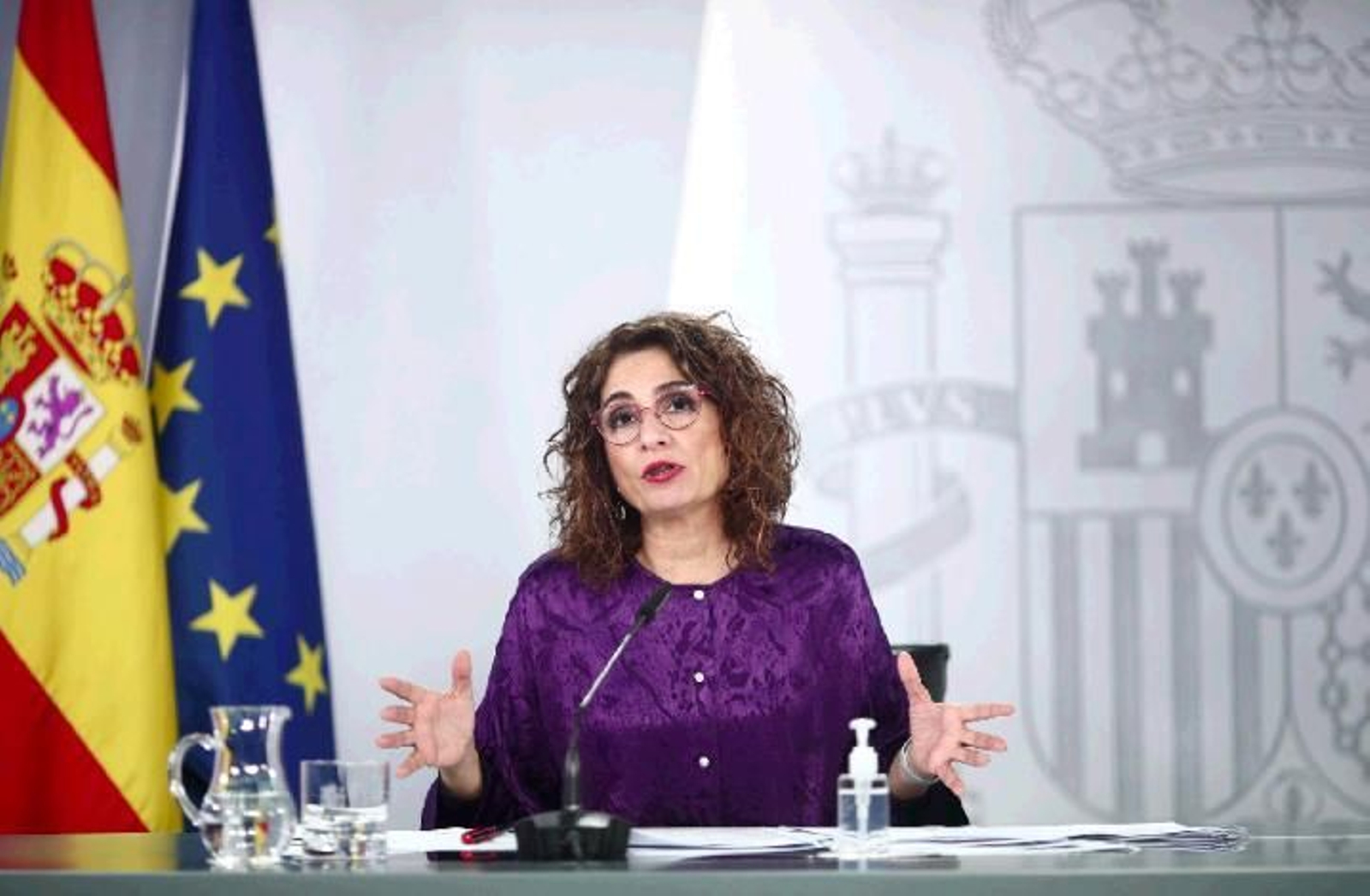 María Jesús Montero, en rueda de prensa tras el Consejo de Ministros.