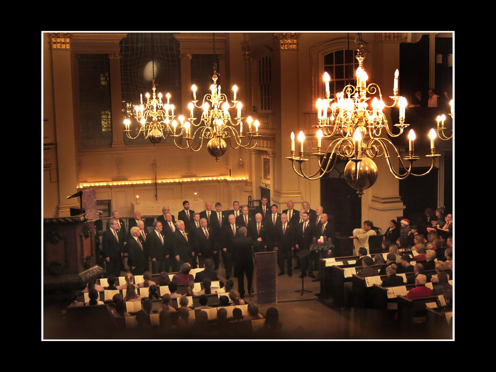 Actuación del Coro London Welsh Rugby. Actuación del Coro London Welsh Rugby.