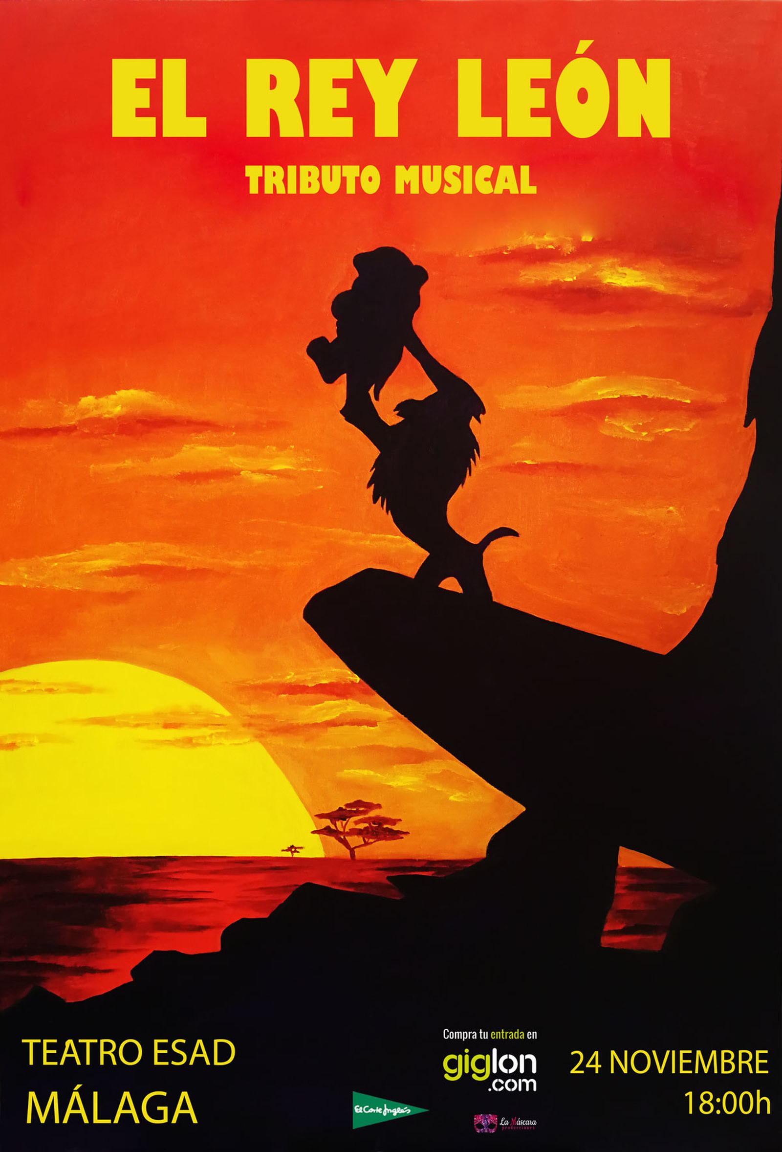 Cartel promocional de El Rey León.