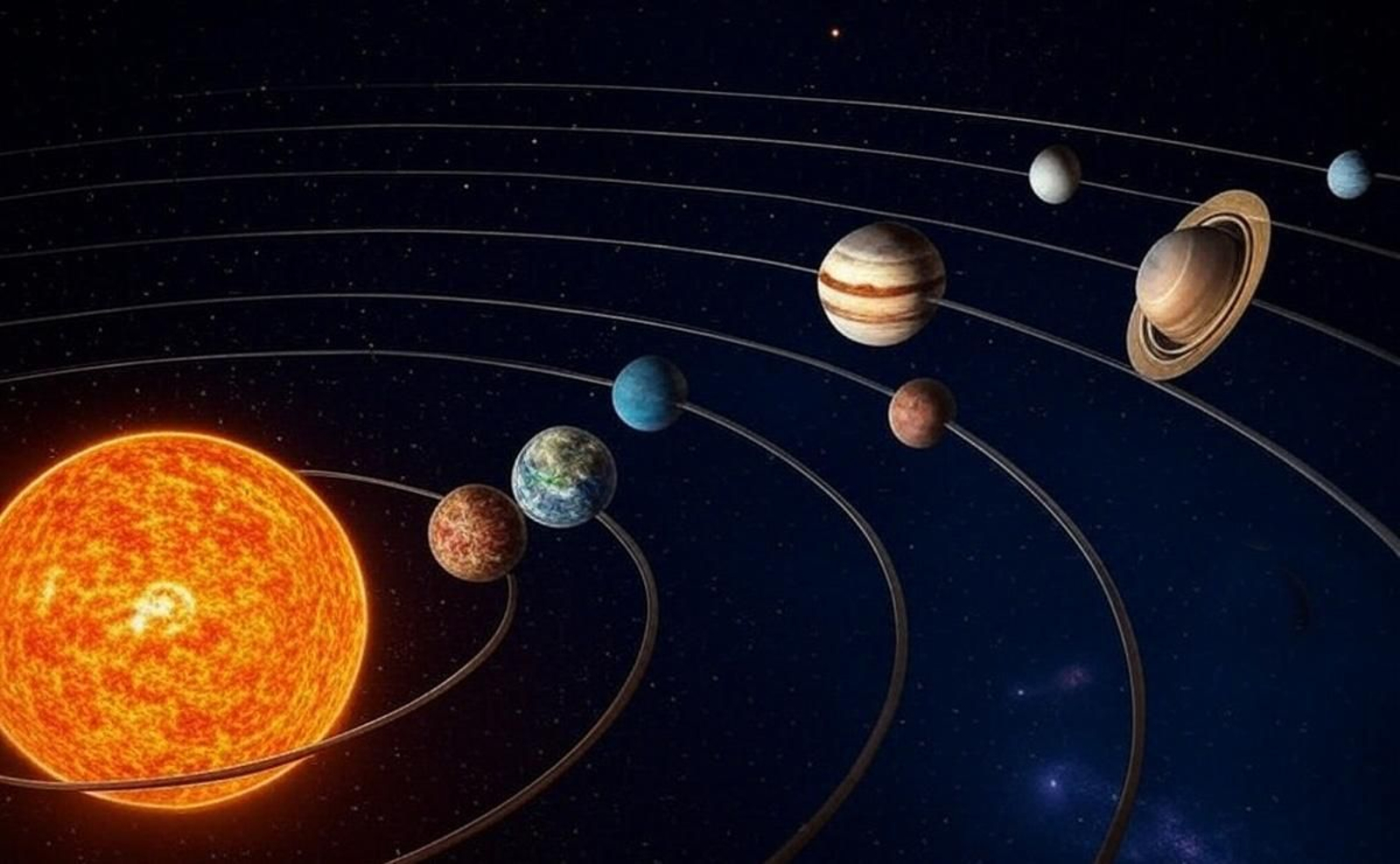 Recreación del sistema solar