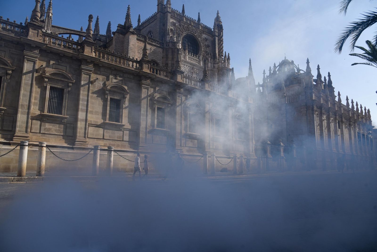 Simulacro de incendio en la Catedral y el Archivo de Indias