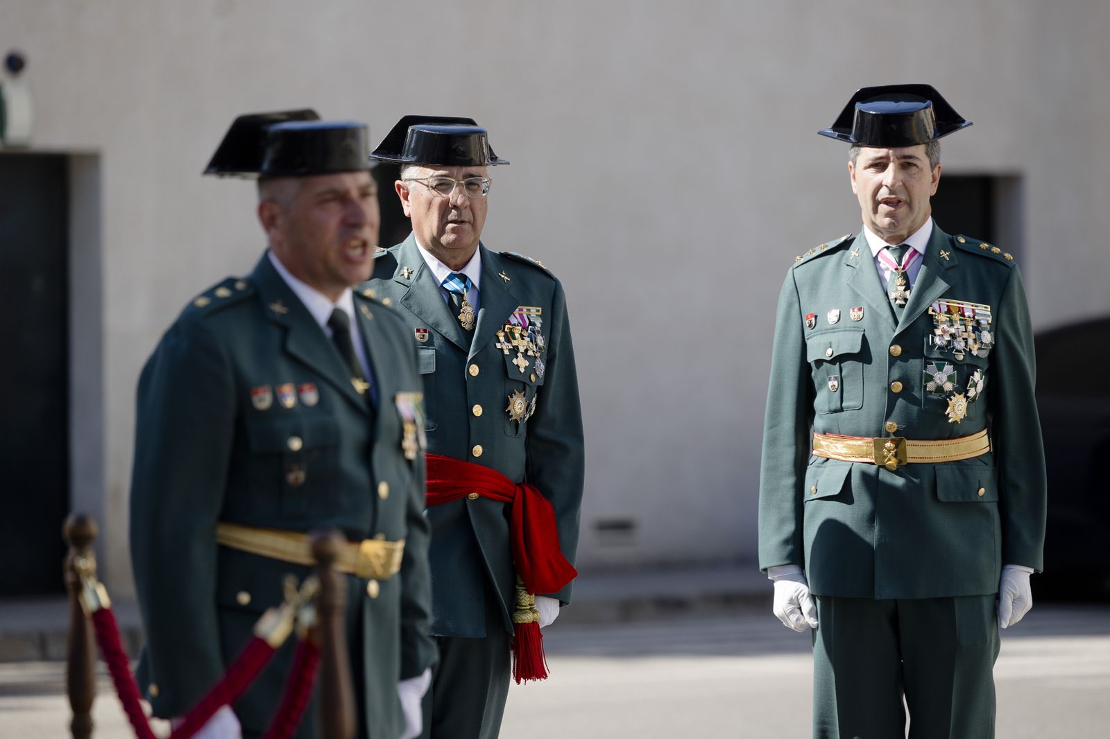 Toma de posesión del coronel Luis Martín Velasco como jefe de la Comandancia de la Guardia Civil  de Cádiz