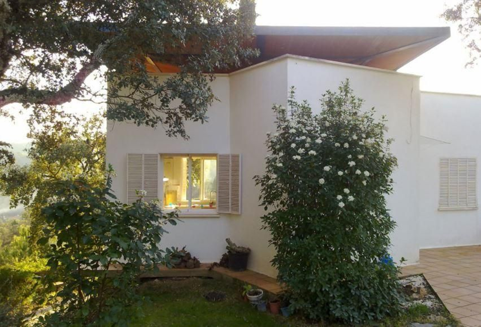 Un chalé en los Llanos de Arjona con un techo-parodia