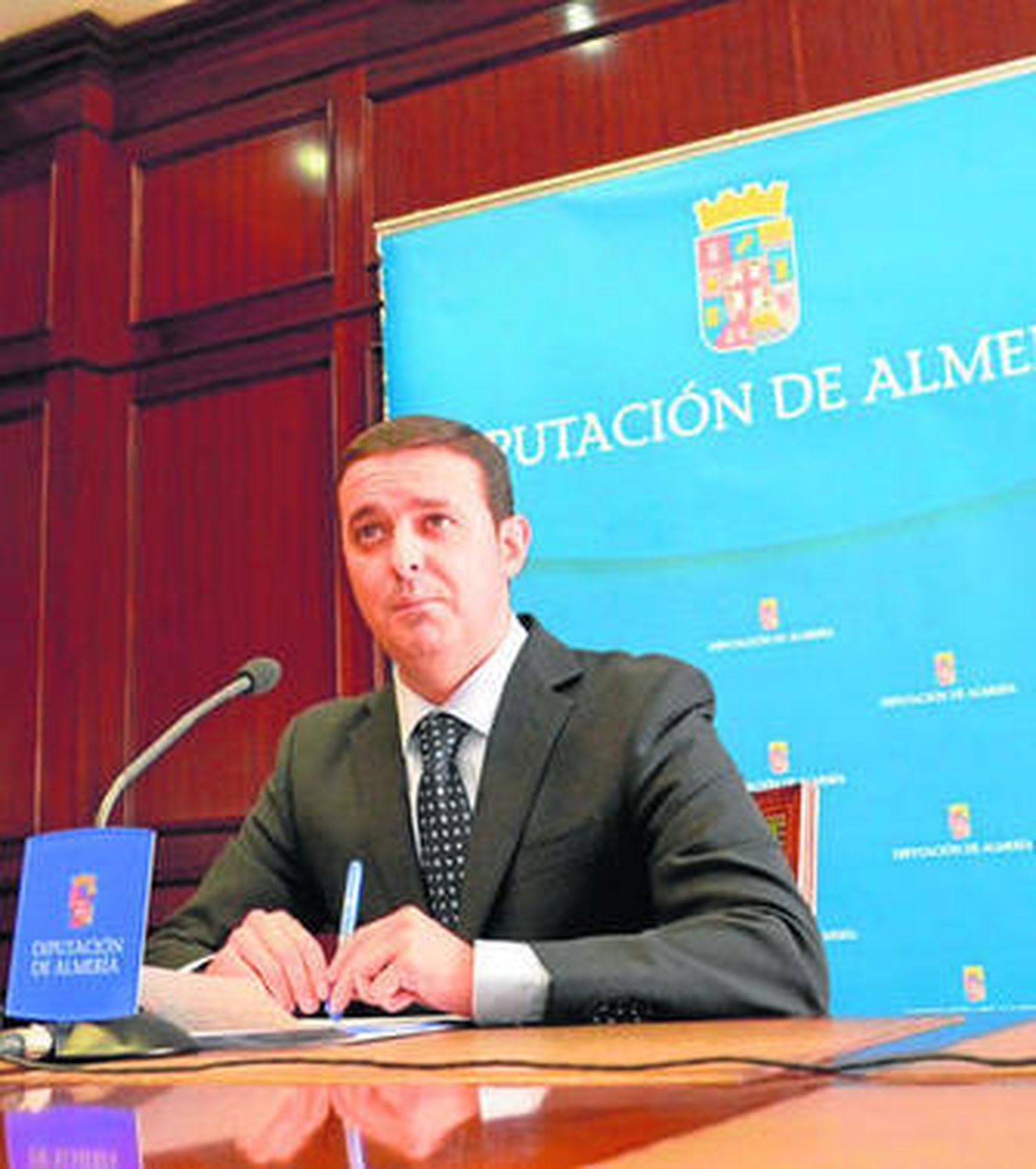 El vicepresidente de Diputación, Javier Aureliano García, ayer.