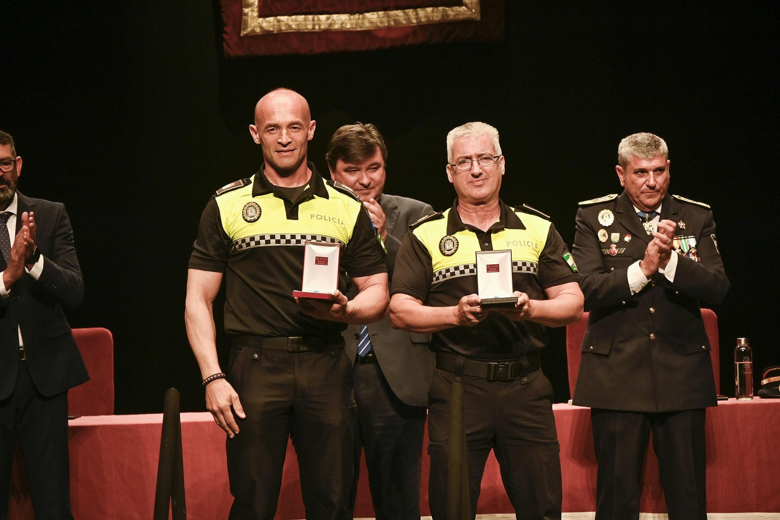 Imágenes del acto del Día de la Policía Local de Huelva