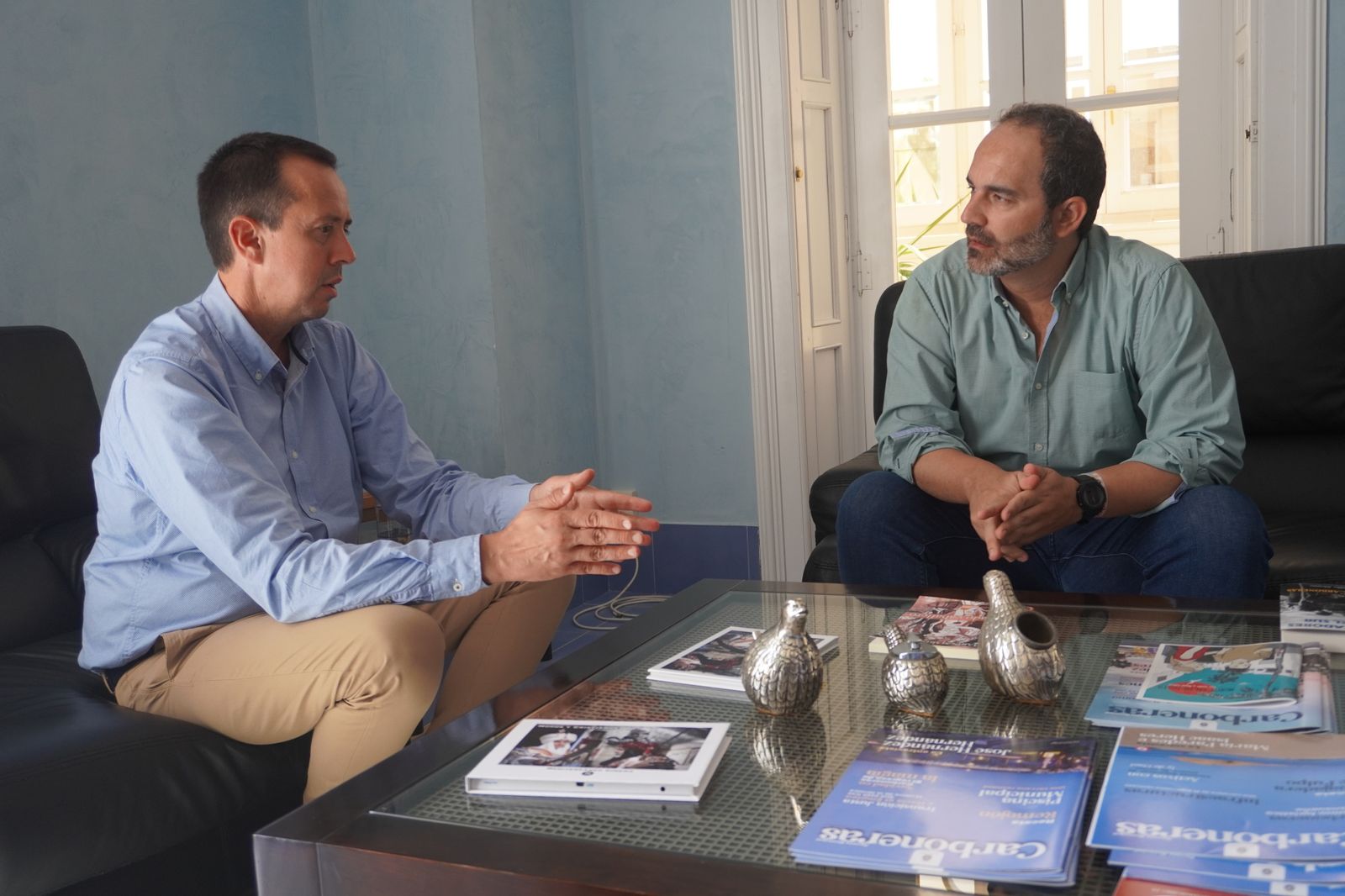 José María Martín, subdelegado del Gobierno, y José Luis Amérigo, alcalde de Carboneras