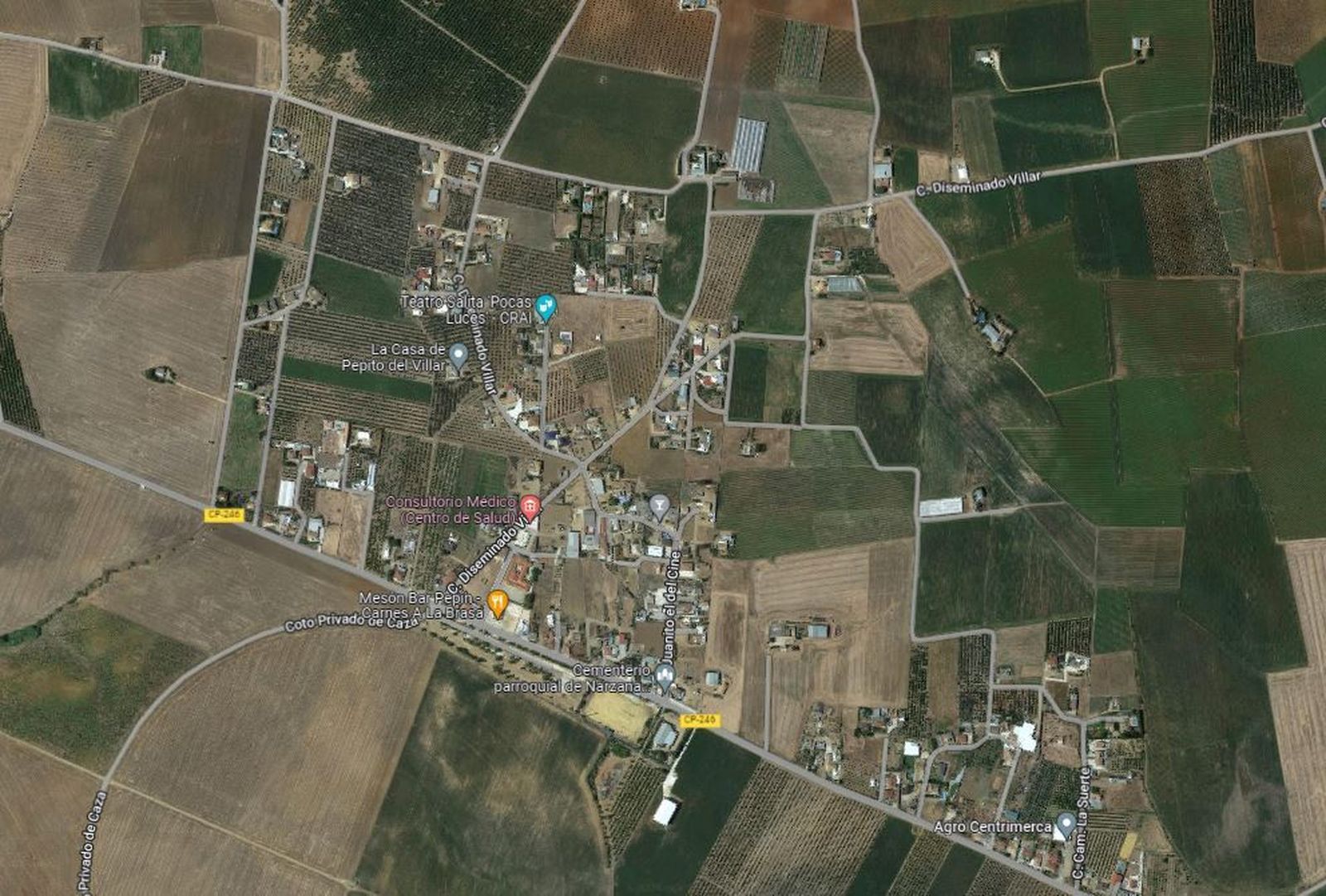 Vista aérea de El Villar.