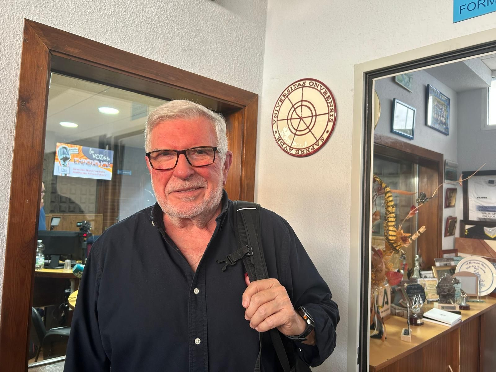 Manuel Echanove, alumno del Aula de la Experiencia que cursa clases de primero y segundo de Medicina.