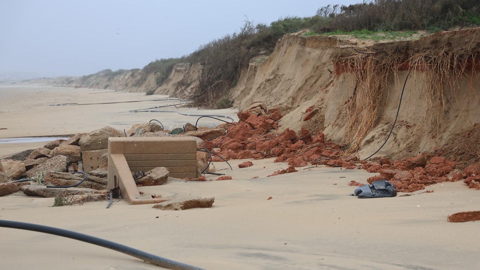 Zona donde se ubicaba el chiringuito El Portugués.