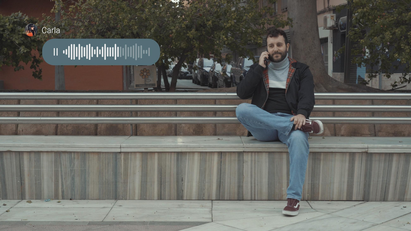 Joan Ra Perelló durante el cortometraje.