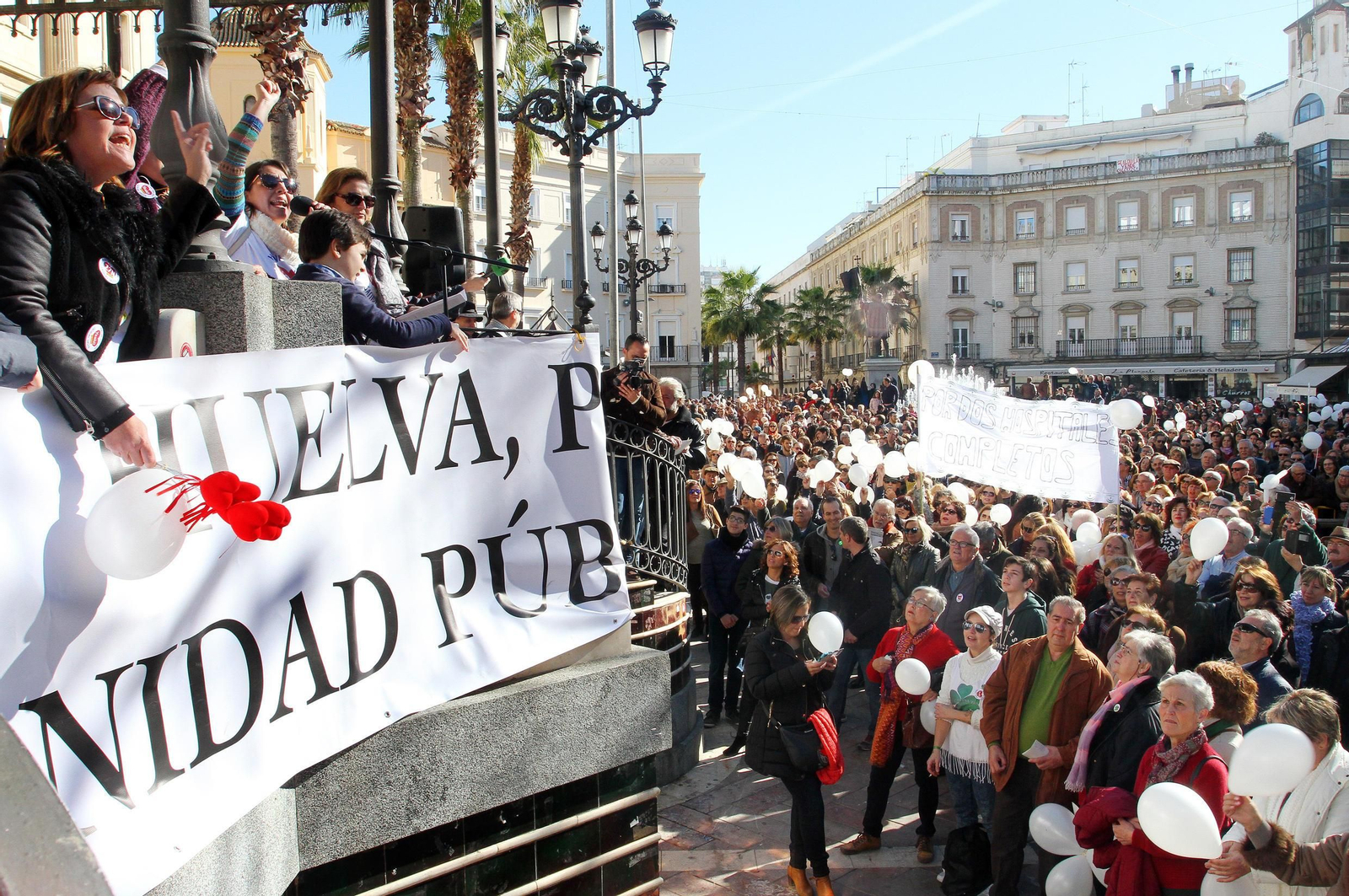 La marea blanca, en Huelva