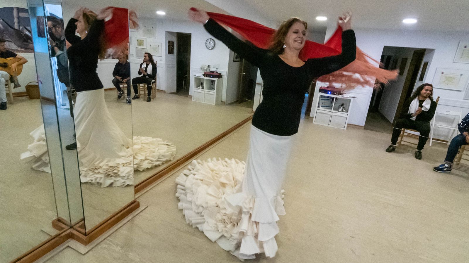 Las fotos del ensayo del ultimo espectaculo de Mónika Bellido