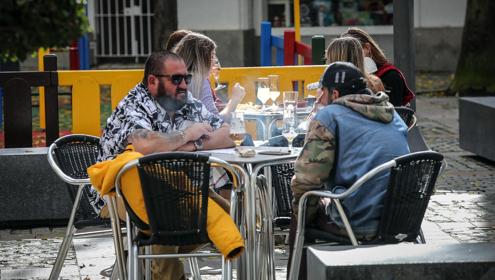 Poco ambiente en los bares del centro de Jerez