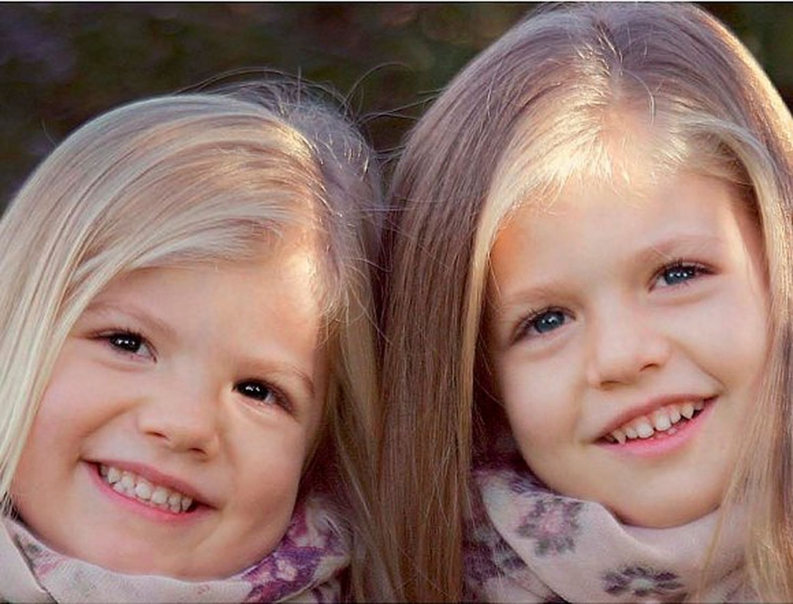 Leonor y Sofía sonrisas navideñas