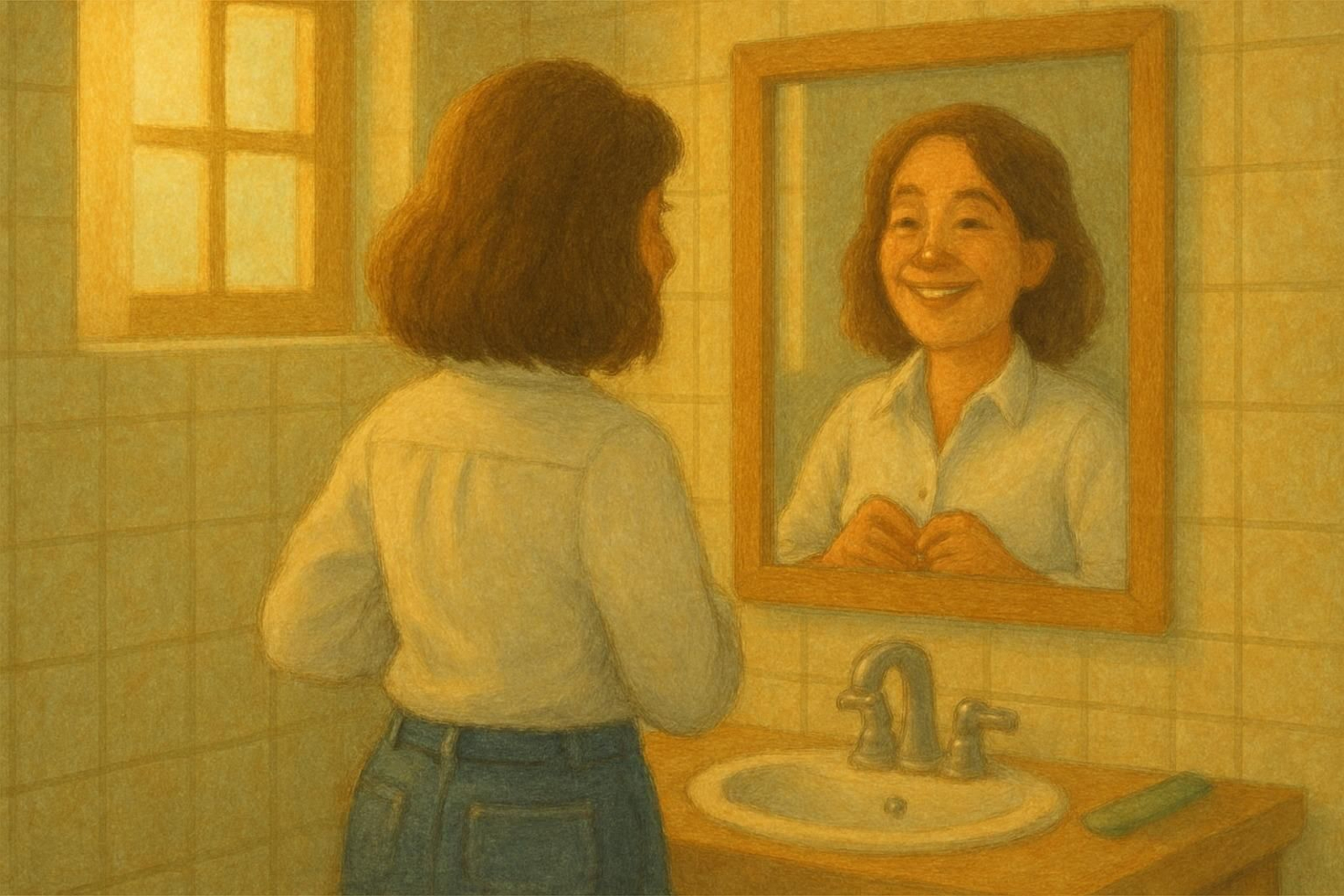 Ilustración de 'La mujer feliz'
