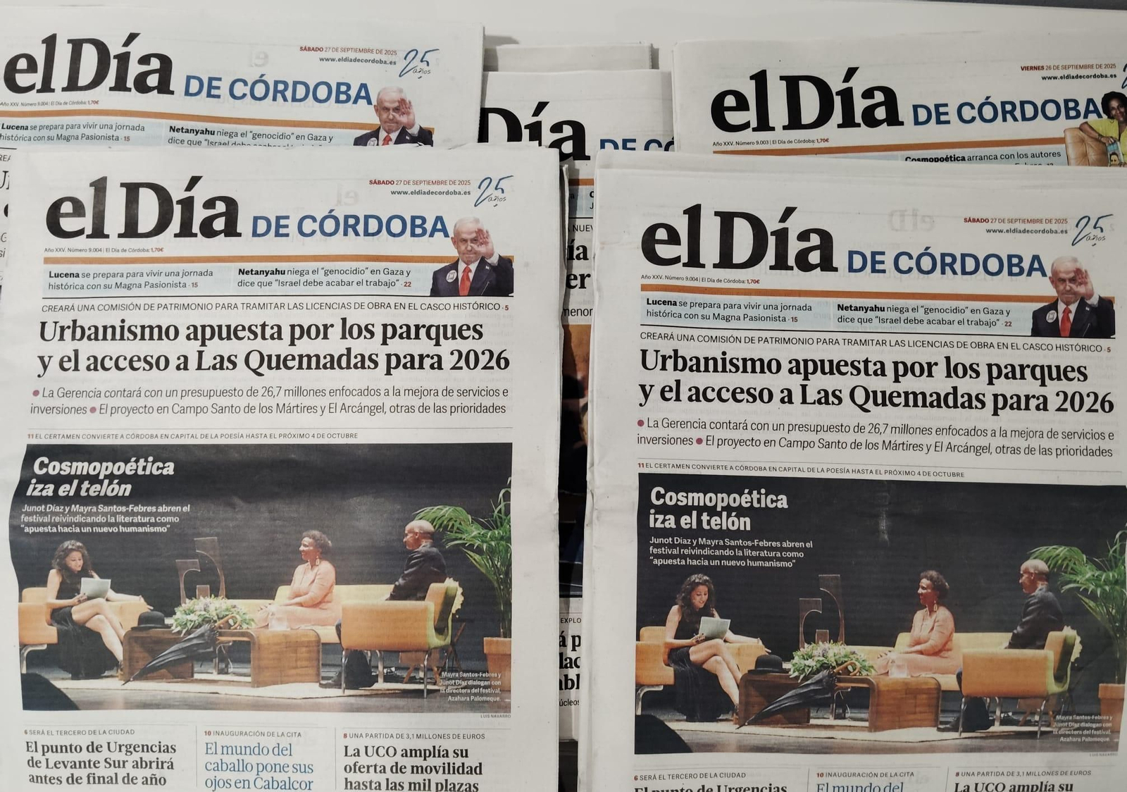 Ejemplares del periódico el Día de Córdoba.