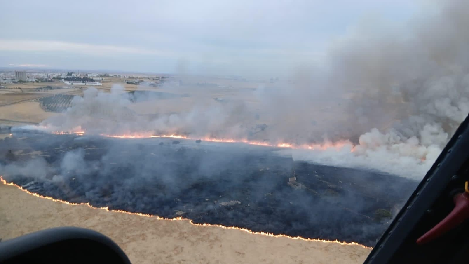 Incendio en Pozoblanco.