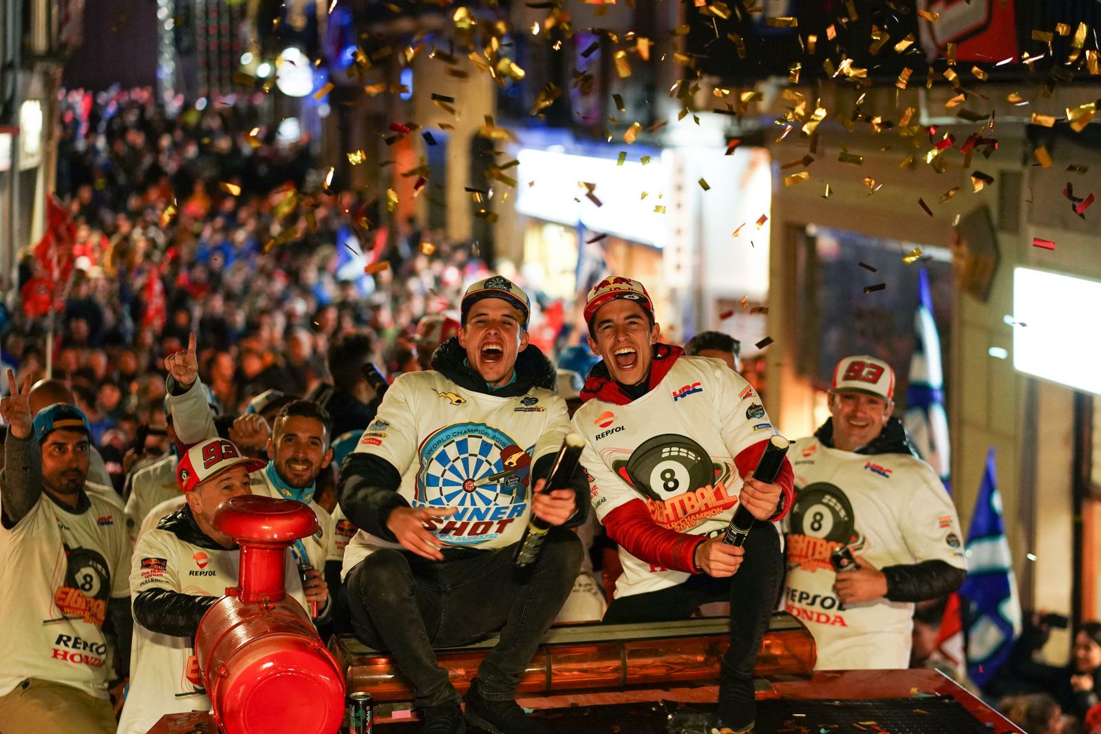 La fiesta de los hermanos Márquez en Cervera