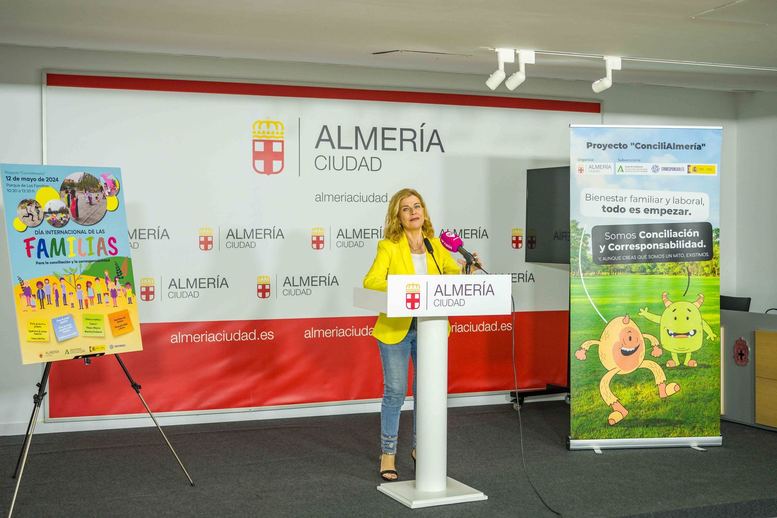 Laynez, en la presentación del programa del Día de la Familia