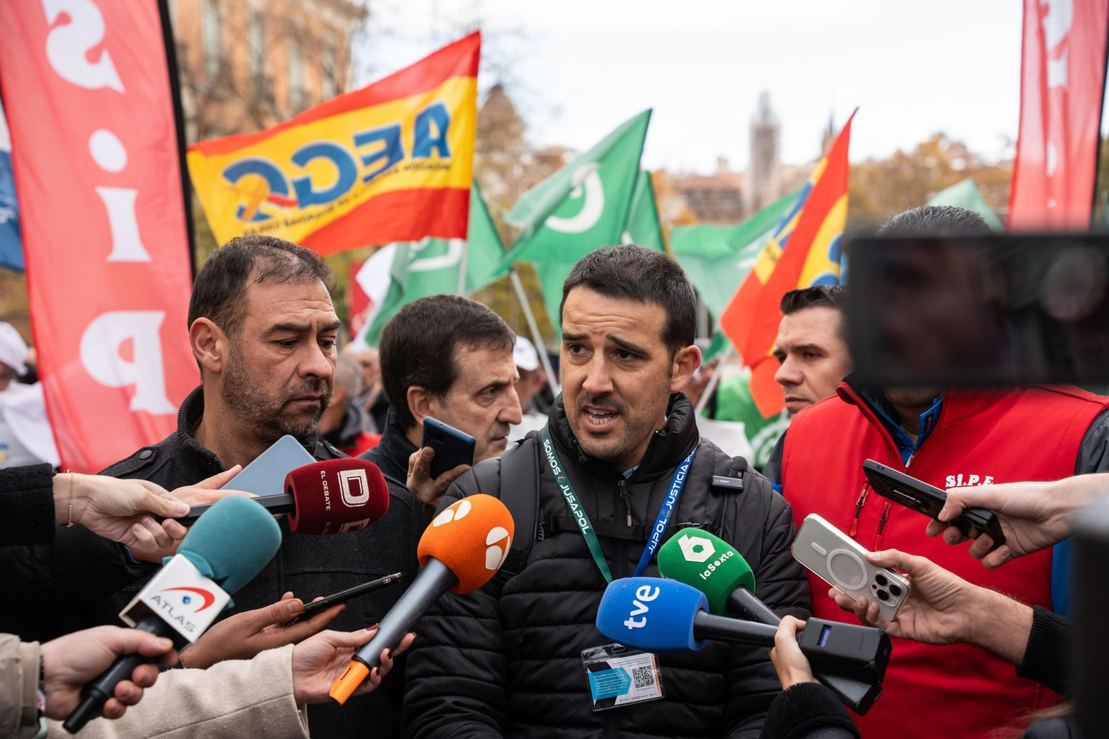 El portavoz de JUPOL, Ibon Domínguez en 2024.