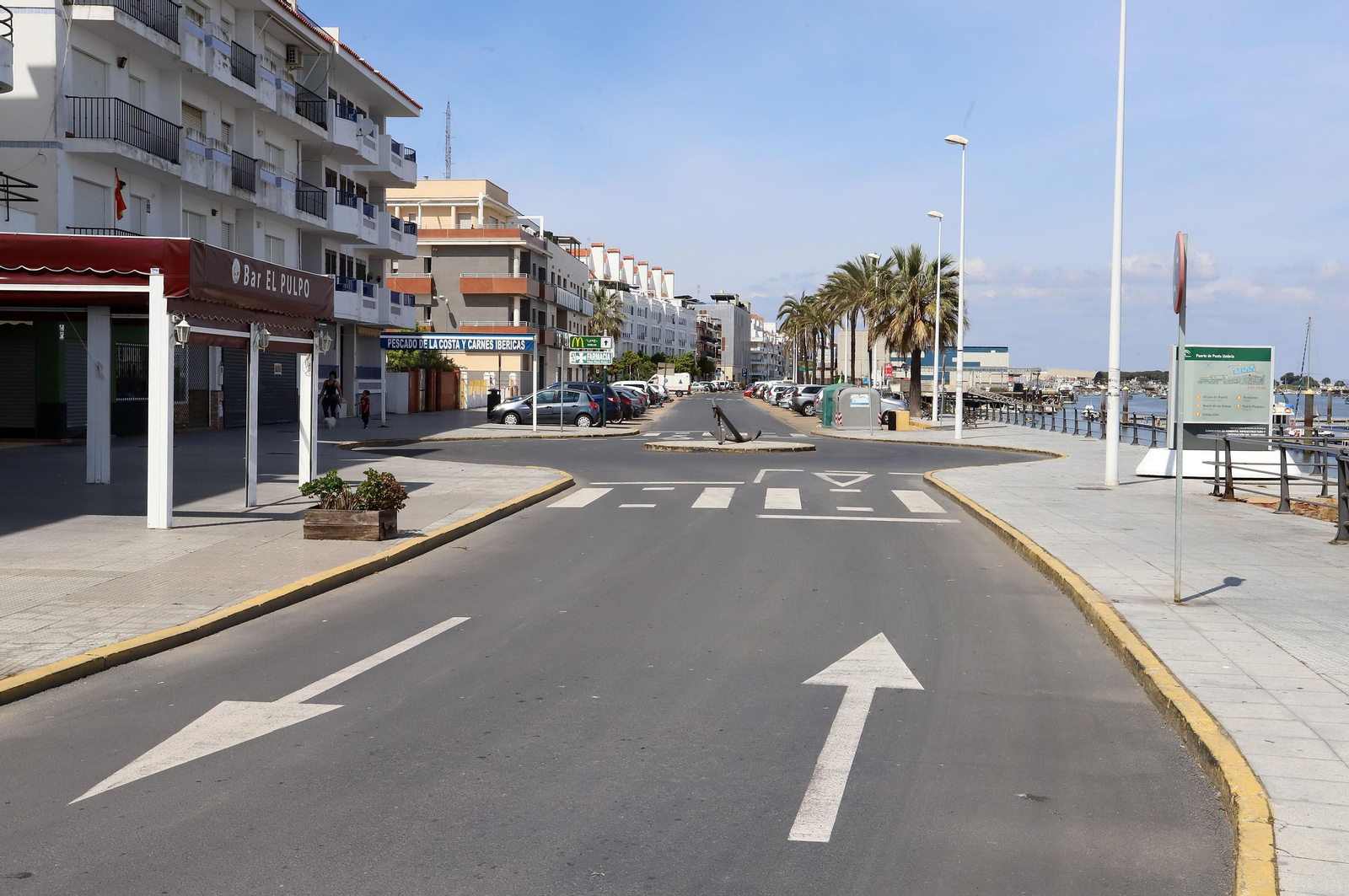 Imágenes del confinamiento en Punta Umbría