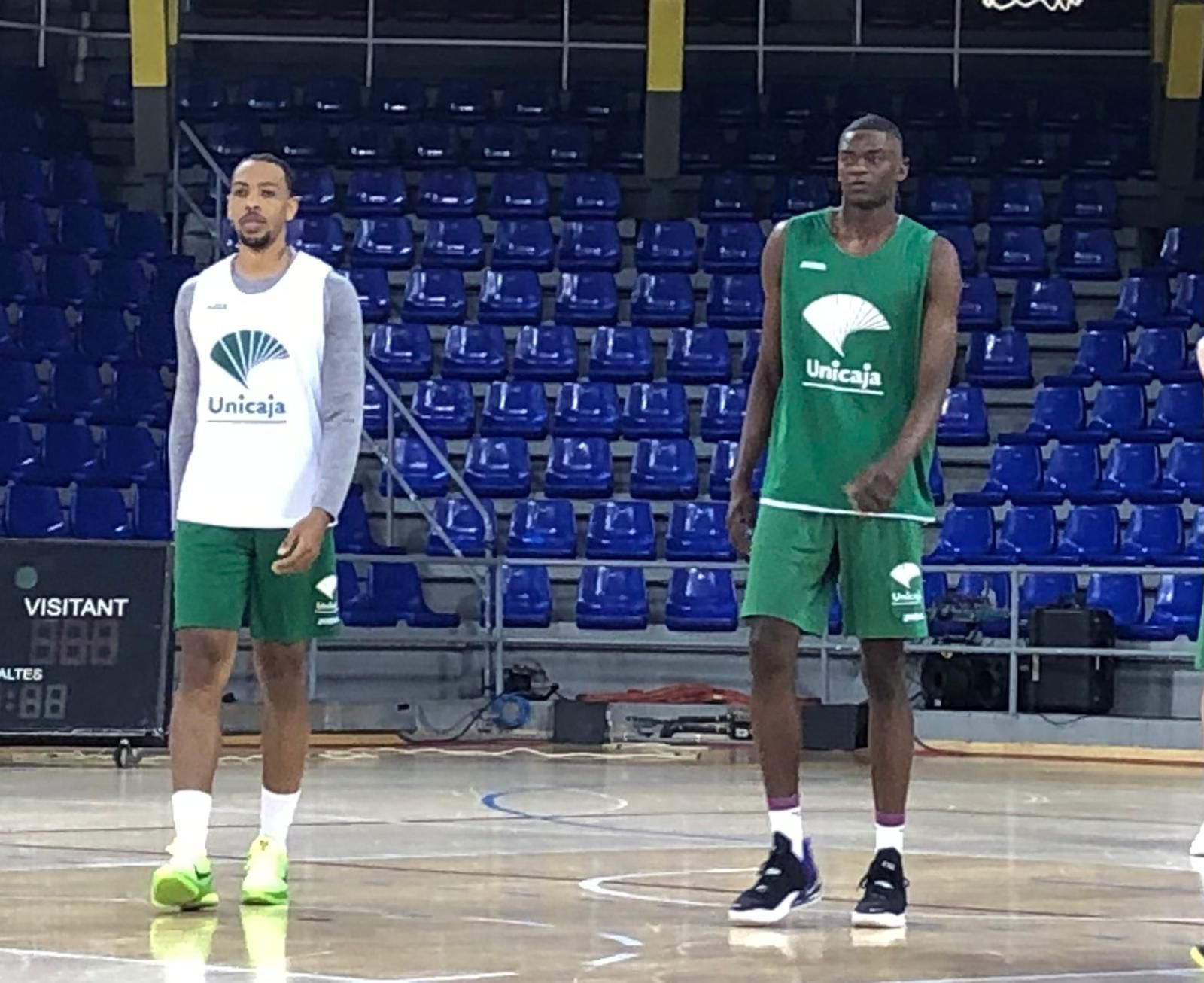 Las fotos del entrenamiento del Unicaja en el Palau Blaugrana