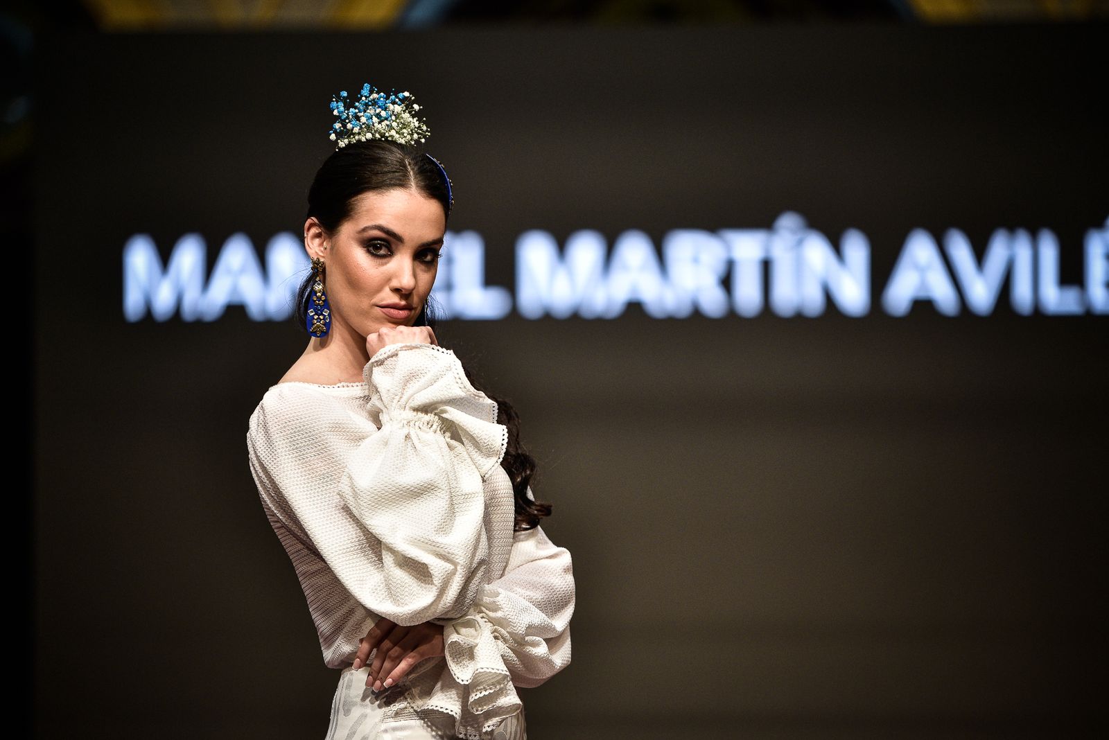 Imágenes de la inauguración de la Pasarela Flamenca en el patio del Ayuntamiento