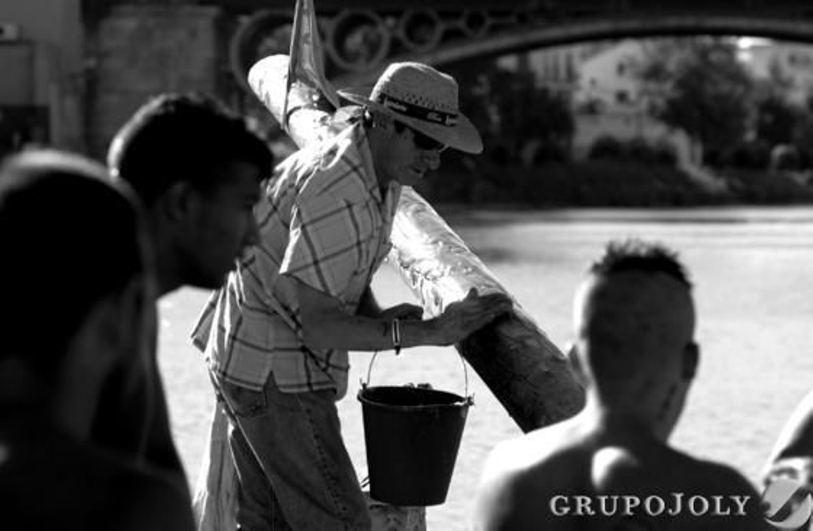 La cucaña de Triana, un clásico de la Velá.

Foto: Juan Carlos Muñoz