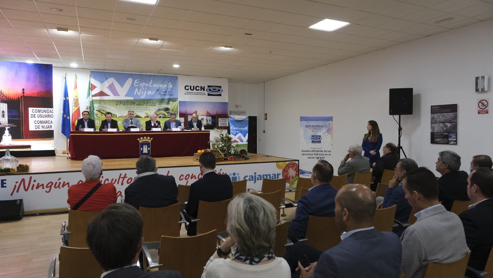 Imágenes de las jornadas de la CUCN sobre el agua en la Expolevante de Níjar.