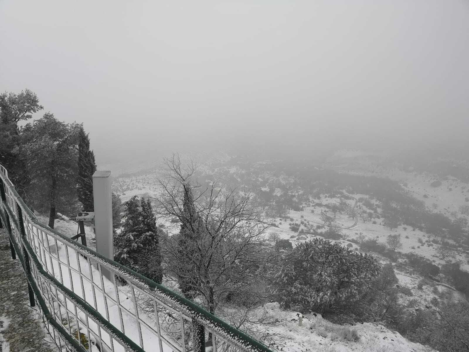 Las primeras nieves de la provincia de Córdoba, en fotos