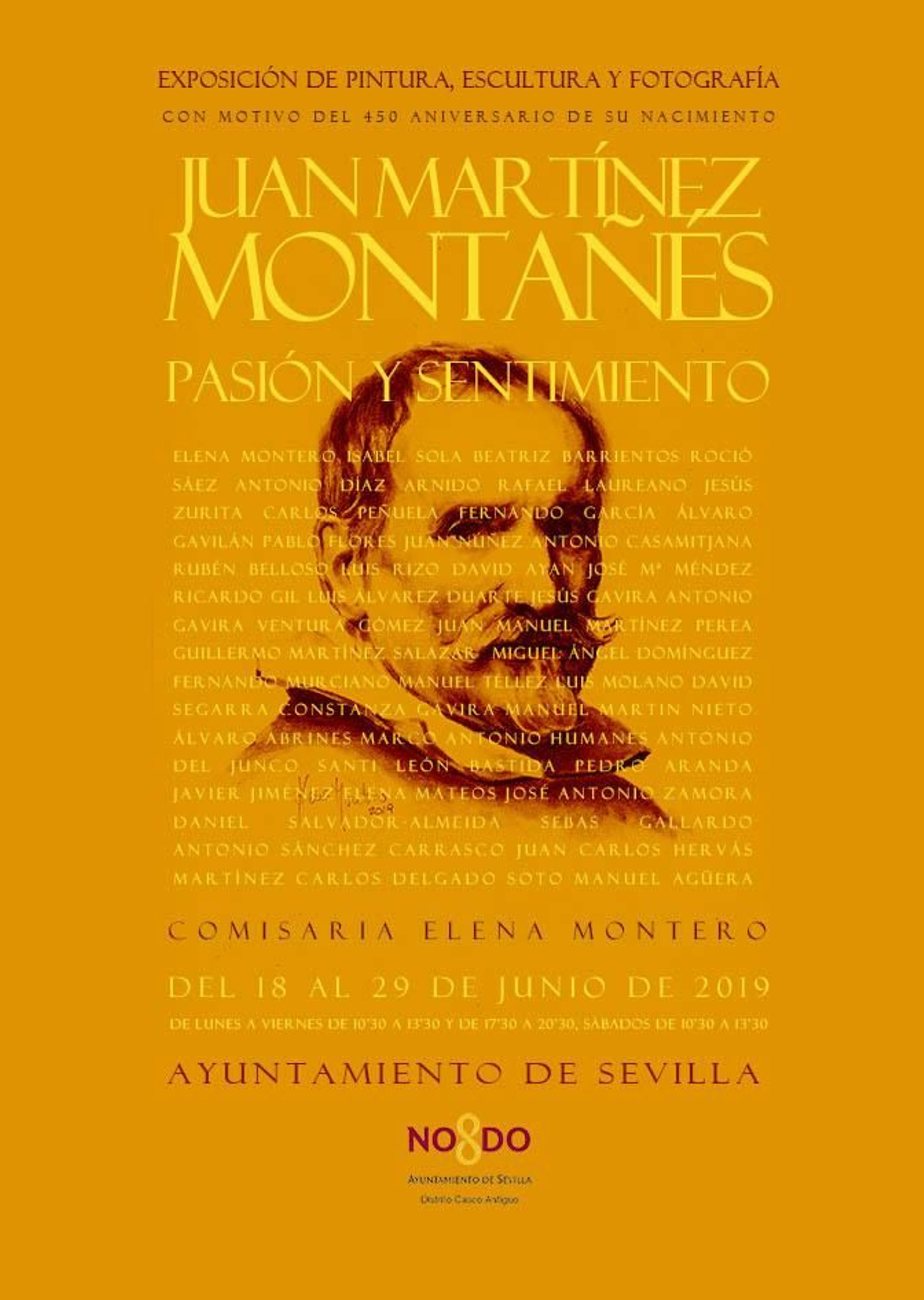 Cartel de la exposición de Martínez Montañés.