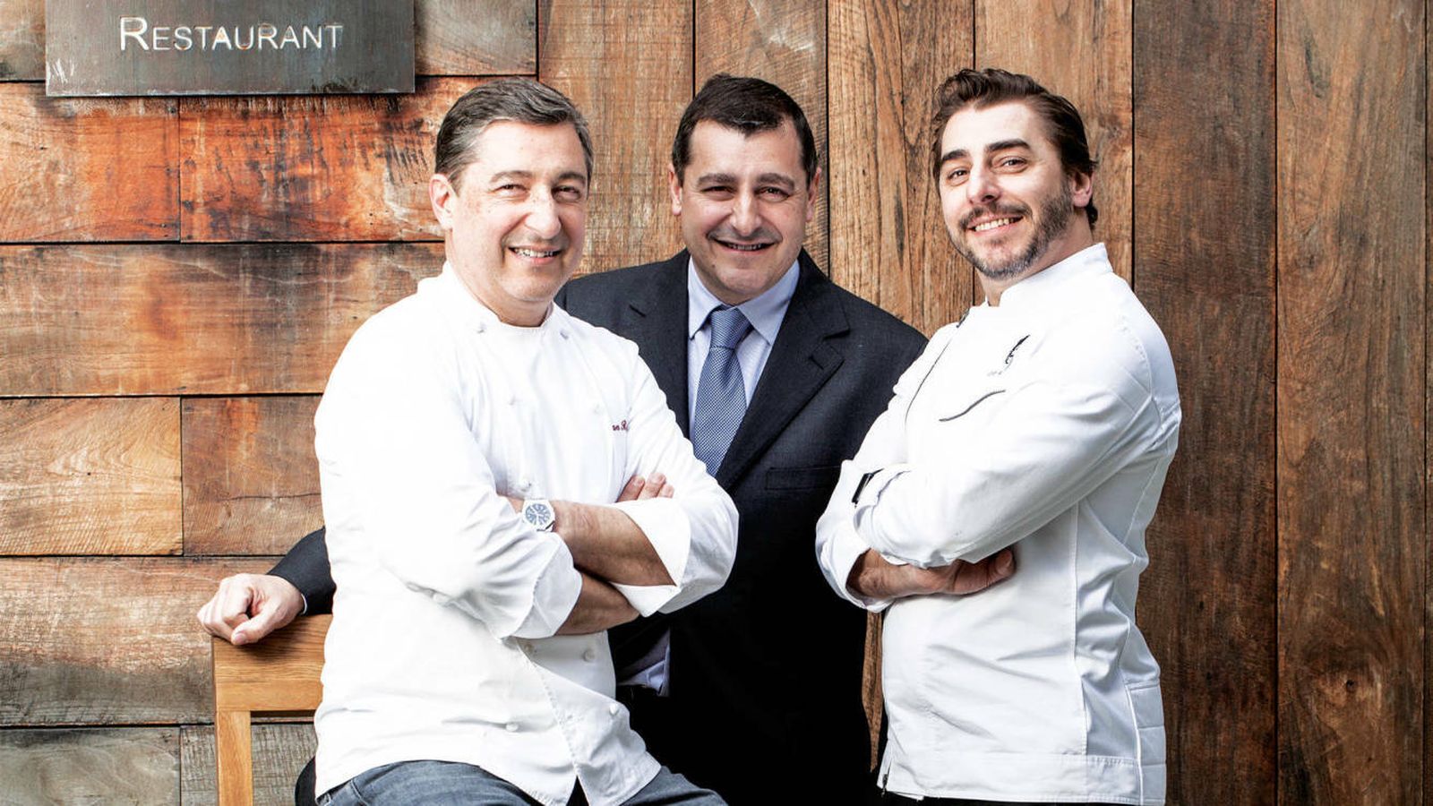 Los hermanos Roca en El Celler de Can Roca.