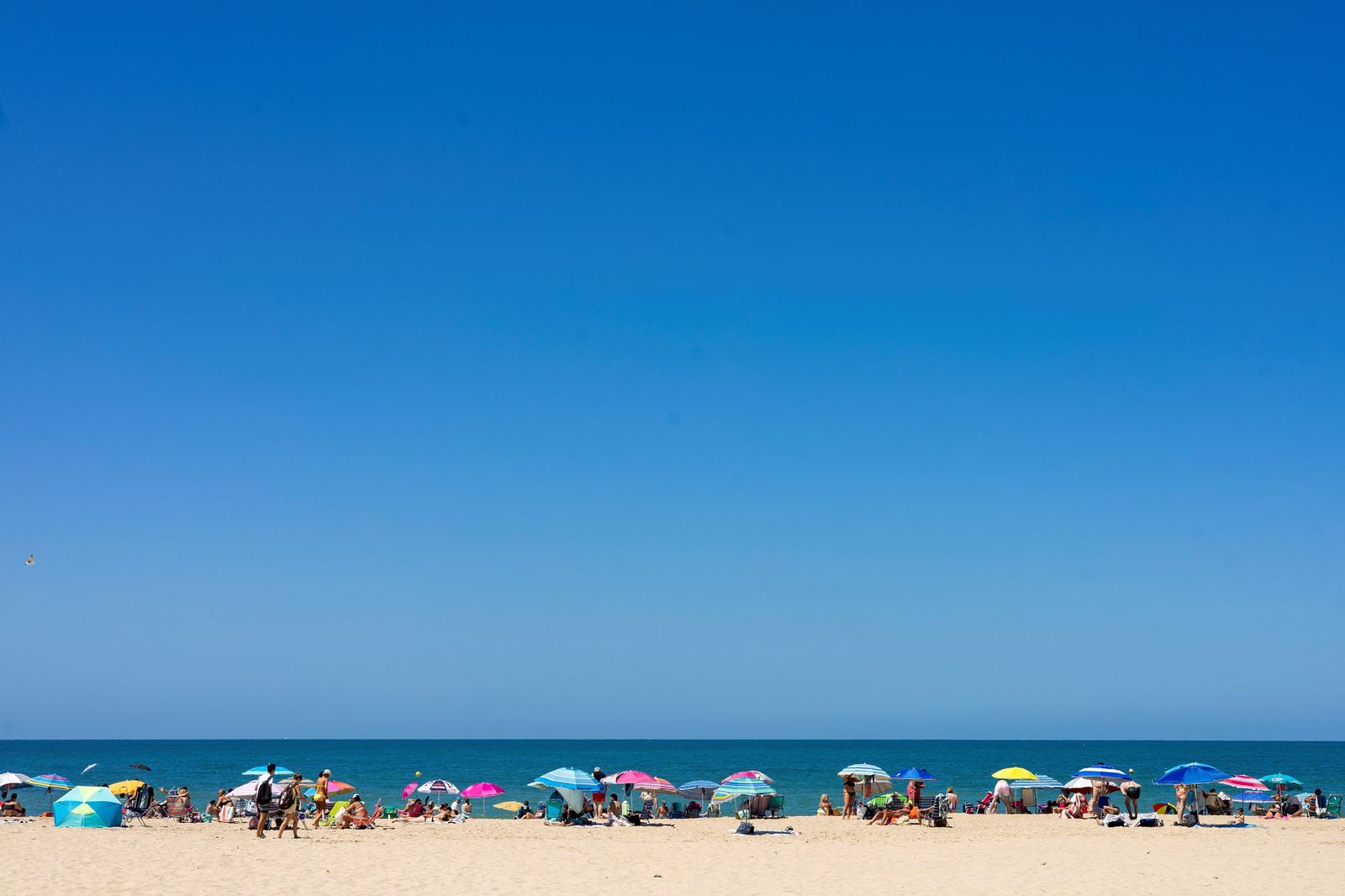 Panorámica de la playa Victoria.