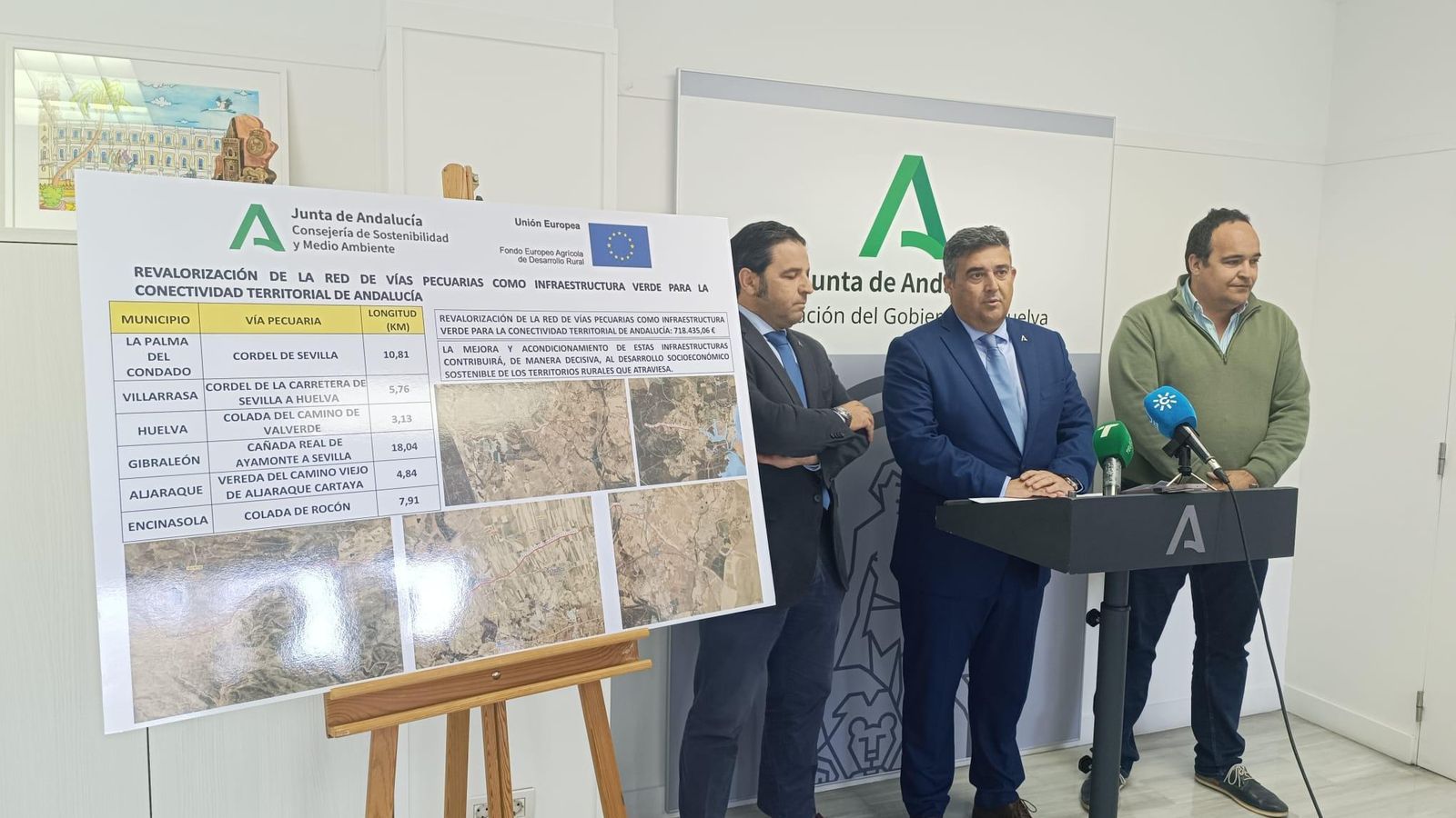 Sobre las actuaciones han informado este miércoles el delegado del Gobierno andaluz, José Manuel Correa, y el delegado territorial de Sostenibilidad y Medio Ambiente, Pedro Yórquez. Sobre las actuaciones han informado este miércoles el delegado del Gobierno andaluz, José Manuel Correa, y el delegado territorial de Sostenibilidad y Medio Ambiente, Pedro Yórquez.