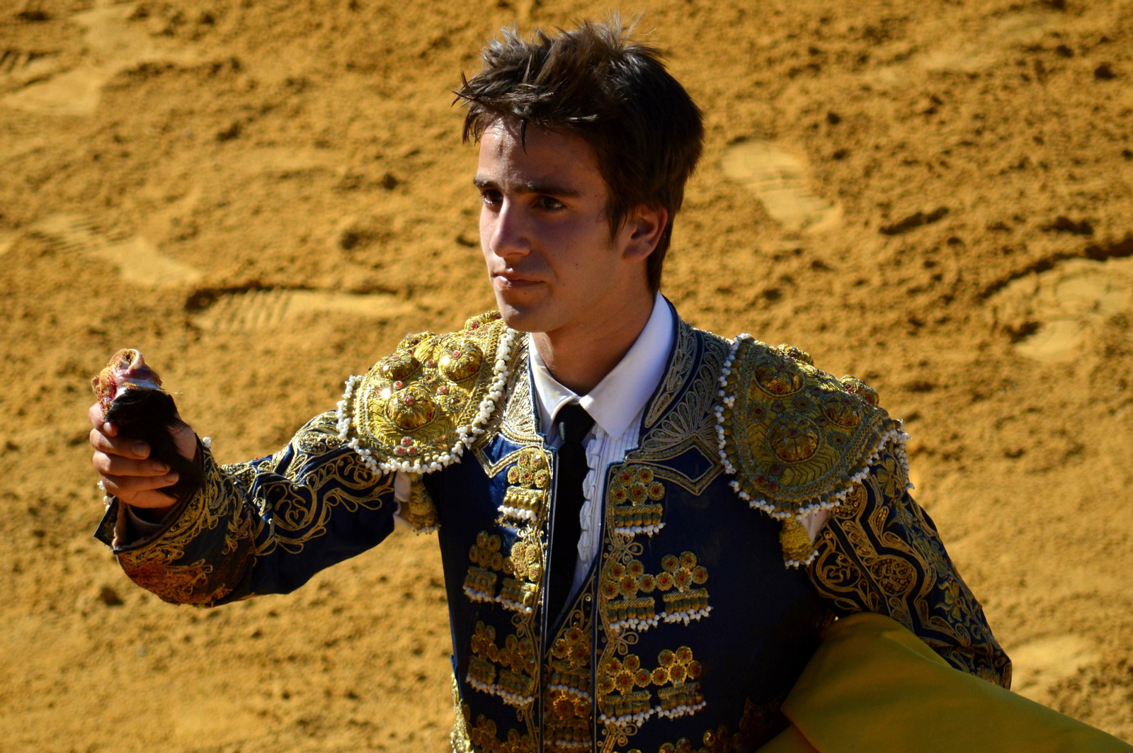 Emilio Silvera en la vuelta al ruedo en la plaza de Valdepiélagos (Madrid).