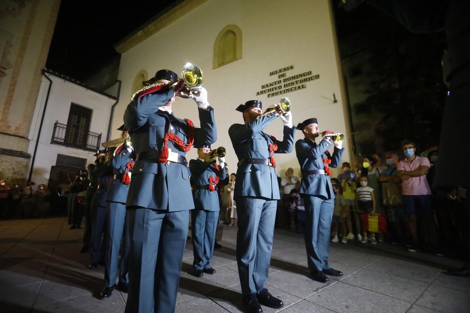 La retreta militar en Córdoba, en fotografías