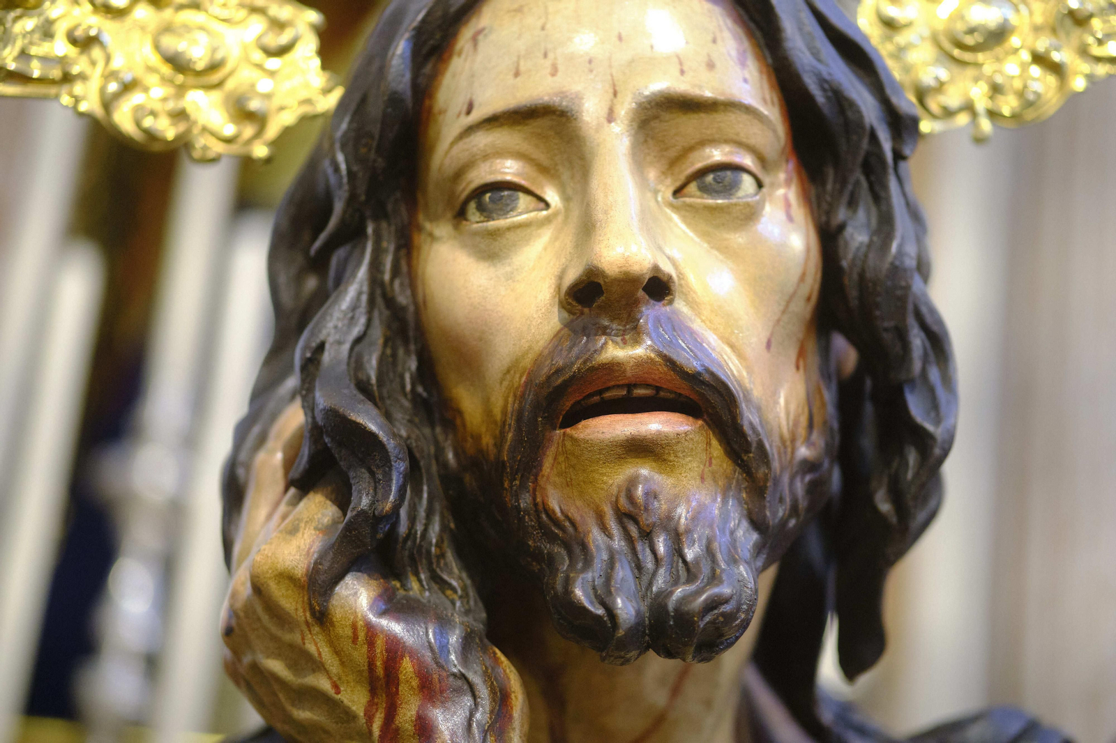 Cristo de Humildad y Paciencia, ya restaurado.