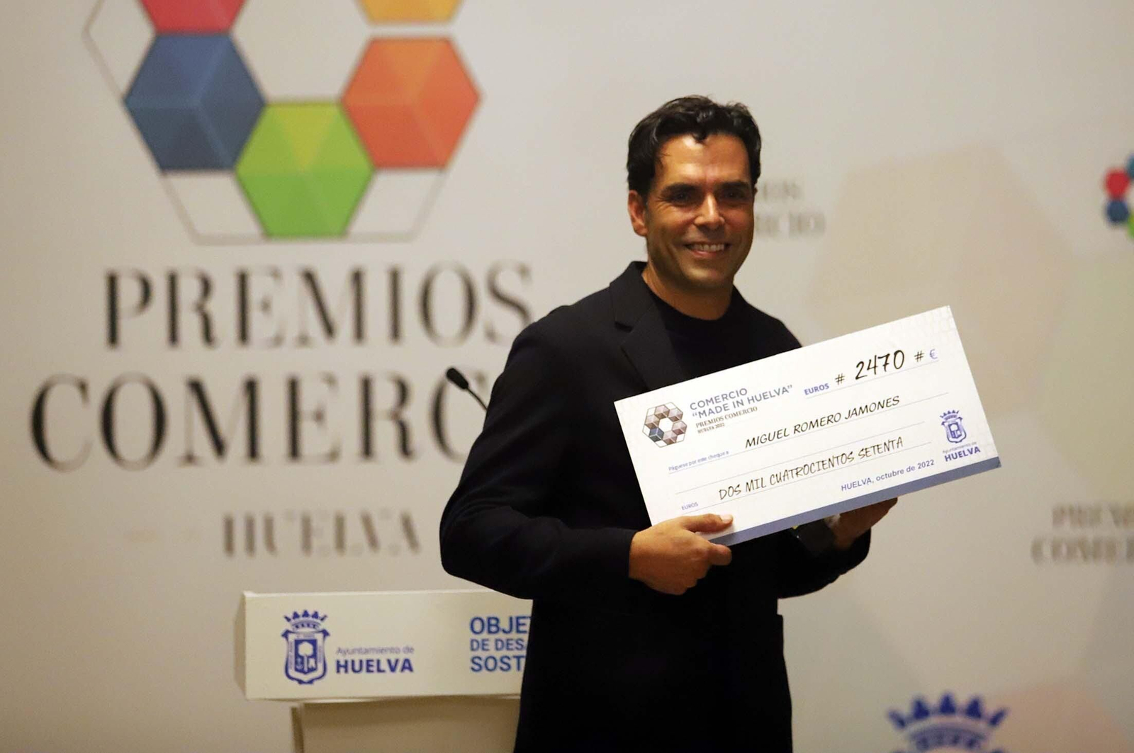 Imágenes de la entrega de los V Premios del Comercio de Huelva