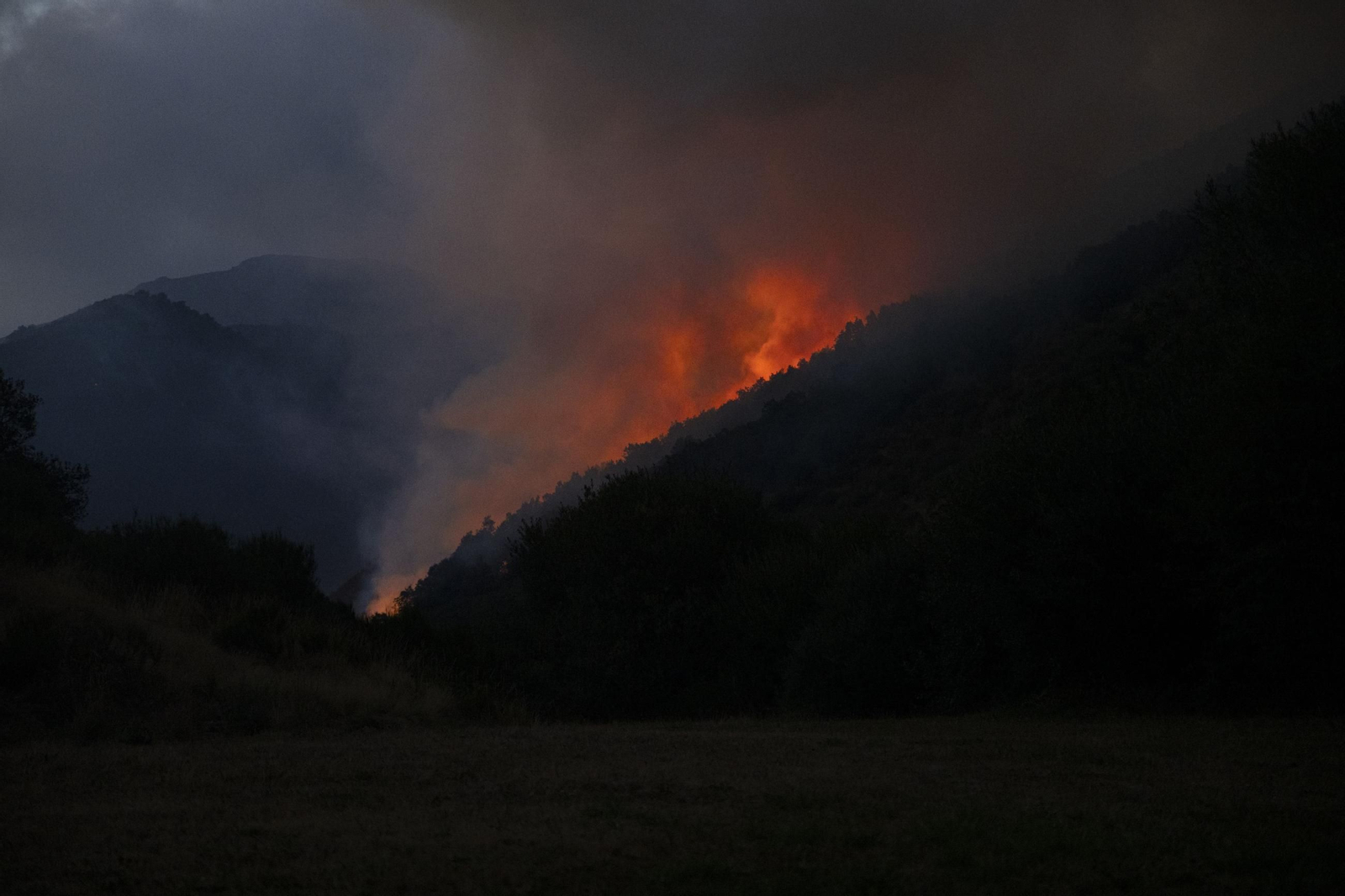 Fuego en Picos de Europa.