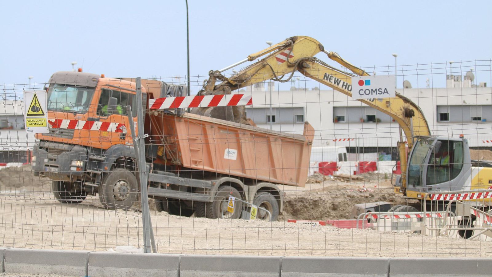 Los trabajos sobre la rotonda aún continúan