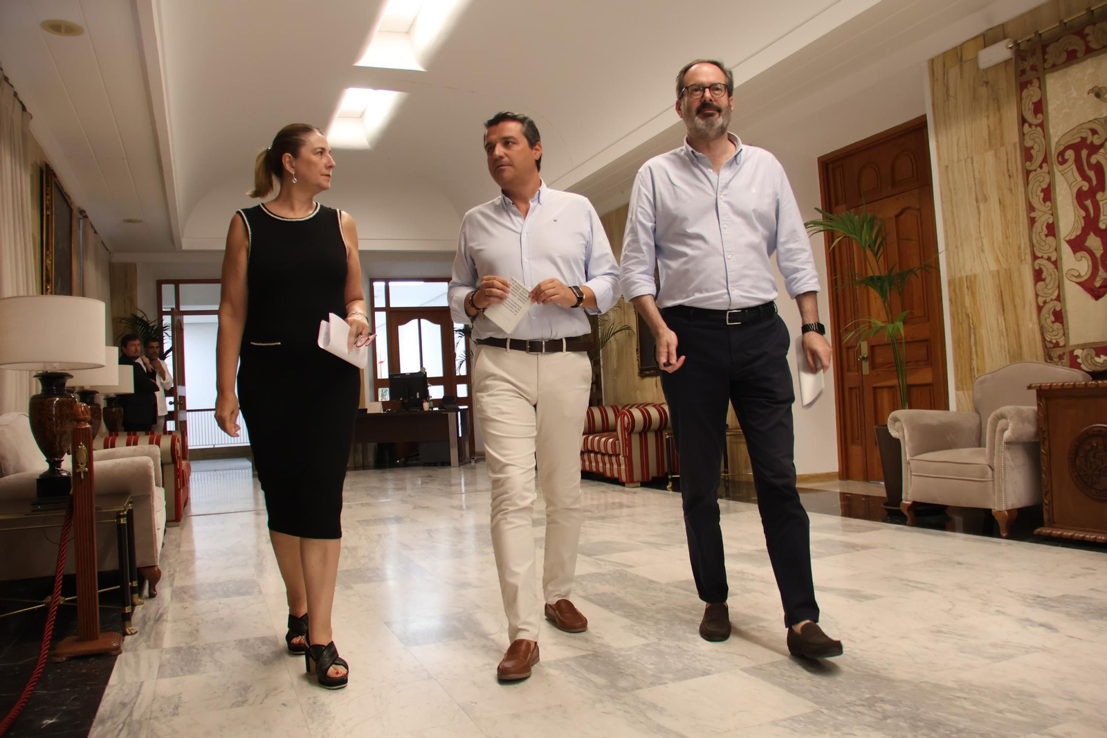 Adolfo Molina, José María Bellido y Eva Contador.