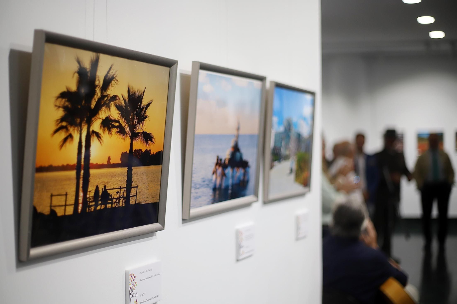 Imágenes de la exposición "Patrimonio de Huelva y Provincia", en el Centro Cultural "José Luis García Palacios" de la Fundación Caja Rural del Sur