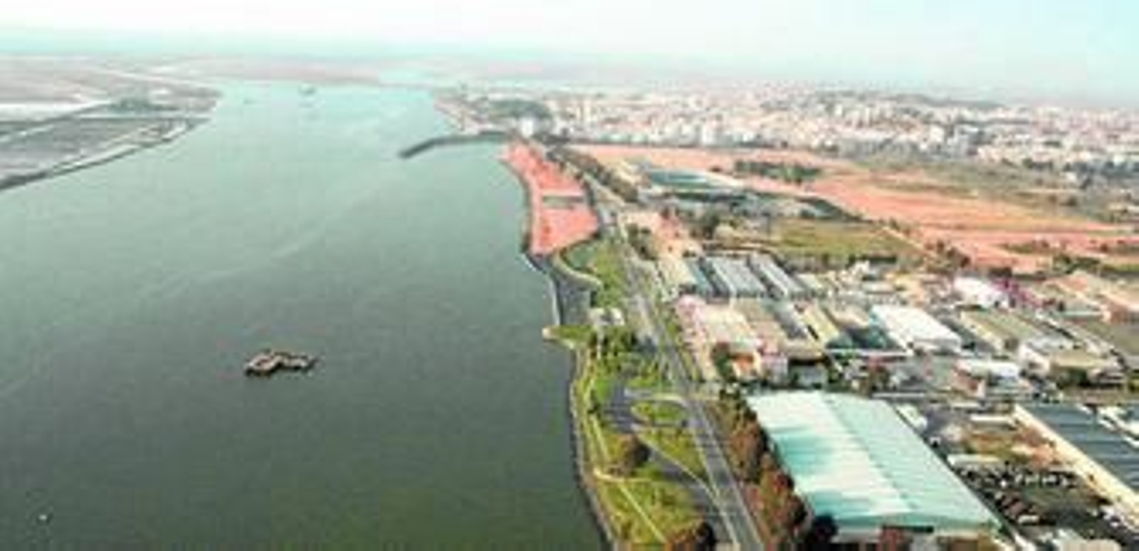 El proyecto que ha presentado el puerto onubense se basa en una recuperación de la margen izquierda de la Ría del Odiel.
