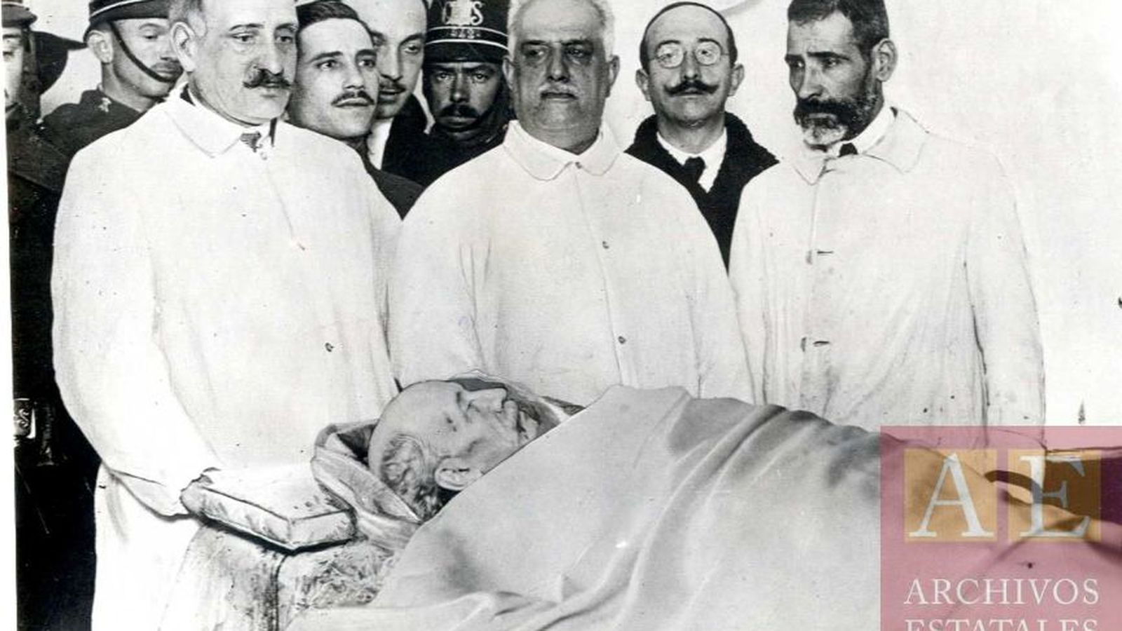 El cuerpo del asesinado Eduardo Dato