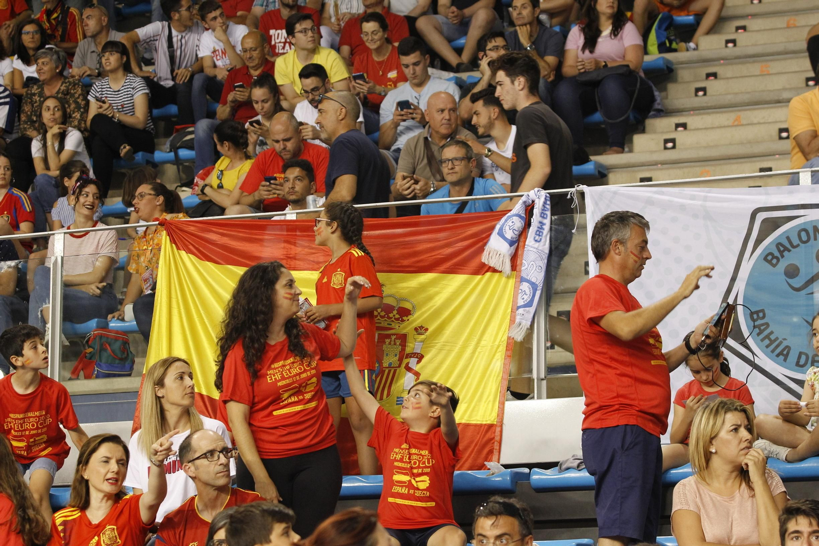 Fotogalería España-Suecia. Balonmano. Palacio Juegos Mediterráneos. Almería
